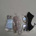 5 Pack Blue Light Blocking Reading Glasses Fashion Square Computer Readers for Women Men, Anti UV Ray Nerd Eyeglasses (5 Mix, 1.25)