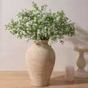 Ceramic Flower Vase Home Decor, 9 in Farmhouse Table Vase Retro Vintage Living Room Kitchen Bedroom Decoration Pottery Decorative Vases for Flowers Shelf Office Coffee Desk Dining Entryway, Rustic