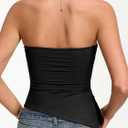 Avidlove Women's Strapless Tube Top Double Lined & Non-Slip Y2K Backless Bandeau Tops for Summer Going Out Tank Top (Black, Large)
