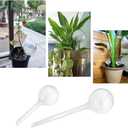 Irrmshr 10 Pack Clear Plant Watering Globes,Plastic Self Watering Bulbs for Indoor Plants,Garden Water Device Automatic Plant Waterer Indoor Outdoor