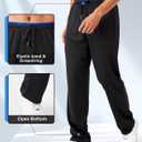 Mens Sweatpants with Zipper Pockets 5 Pack Mens Joggers for Men Open Bottom Mesh Athletic Pants for Workout,Running (L)