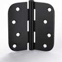 3 Pack goldenwarm 4 inch Oil Rubbed Bronze Door Hinges Exterior Door Hinges - Residential Hinges for Interior and Exterior Doors, 5/8" Radius Corners, Iron