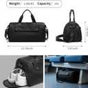 Gym Bags for Men, Small Duffle Bag for Travel, Waterproof Overnight Bag with Shoe Compartment, Cordura Sports Bag for Fitness/Short Trip