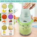 Bear Baby Food Maker, Baby Food Processor Set with Baby Food Containers, Silicone Spoons, Baby Food Puree Blender for Fruit, Vegetable, Meat, Make Fresh and Nutritious Meals for Your Little One
