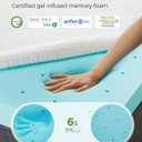 PERLECARE Twin XL Mattress Topper - 3 Inch Cooling Memory Foam Mattress Pad Made with CertiPUR-US Certified Foam, Bed Topper with Bamboo Cover,Removable & Washable & Non-Slip, Oeko-Tex Certified