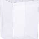 Plastic Retail Boxes 14x8x5inch Gift Box with Protecting Film for Candy, Cookies, Christmas, Wedding, Party Wrapping Clear Pack of 3