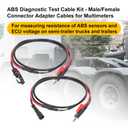 WIKIBB for Heavy Duty Semi Trucks and Semi Trailers ABS Diagnostic Multimeter Cable Adapter