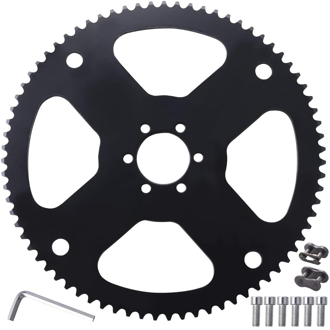 35 Chain 75 Tooth Rear Chain Sprocket cog Compatible with Coleman CT100U Trail Motovox MBX10 MBX11 MM-B80 Classic 1000w Electric Mini Bikes Go Kart Drift Trike Profile 6 Hole
