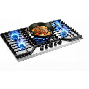 36 Inch Built-in Gas Cooktop 5 Italy SABAF Sealed Burners 40400 BTU