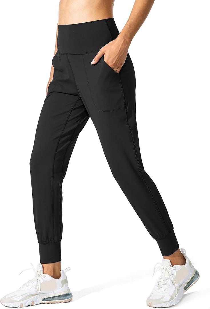 G Gradual Women's Joggers High Waisted Yoga Pants with Pockets Loose Leggings for Women Workout, Athletic, Lounge S