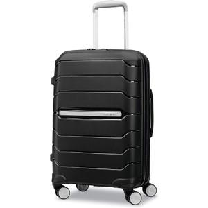 Samsonite Freeform Hardside Carry-On Luggage with Spinner Wheels - Hardshell Suitcase - TSA, Airline-Approved - Expandable Hard Shell, Smooth Rolling Wheels for Lightweight Travel  Black