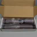 kakoya Flickering Flameless Candles Battery Operated with Remote and 2/4/6/8 H Timer Plexiglass Led Pillar Candles Pack of 9 (D2.3 xH 6" 7" 8") with Realistic Moving Wick Candles for Home Decor(Grey)