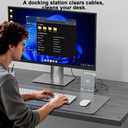 Reborn Mac mini M4 Dock & Stand with NVMe SSD Enclosure, Mac Mini M4 Hub with 4K60Hz HDMI, 4K60Hz DP, 5G USB A*2, USB A 2.0*2, TF/SD Card Reader 9-in-1 USB Hub for Mac mini M4,Mac mini M4 Pro - Silver