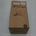 Ceiling Fans with Lights,28" LED Fan Light Hanging with Hook,Hook Type Ceiling Fan,Plug in Ceiling Fan Light,35W,3000-6500k,Remote Control,Portable Fan for Camping Bed,Patios,(White)