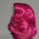 Halloween Party Online 50's Housewife Shorty Curly Side Part Costume Wig, Multiple Color Options