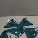 RSLOVE Women Lingerie Sets with Garter Belt 3 Piece Lace Teddy Babydoll Bodysuit (XX-Large, Green)