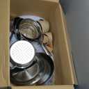 T-fal Gourmet 15-Piece Stainless Steel Cookware Set, Pots and Pans Cooking Set, Dishwasher Safe, Oven Safe to 500F, Induction Compatible, Stock Pot, Sauce, Saute, Frying Pans, Silver