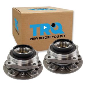 TRQ 2 Piece Rear Passenger Side Wheel Bearing & Hub Assembly Set with ABS Sensor Compatible with 2013-2016 BMW M5 2012-2018 M6 2014-2019 M6 Gran Coupe