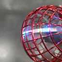 2025 Upgraded Flying Orb Ball Toy, Hover Boomerang Ball Spinner Mini Drone - Magic Floating Galactic Fly Spinning Orb, for for Boys Girls and 6-12 Age Kids (Red)