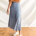 Women's Casual Skirts High Waisted Pleated A Line Swing Skirts Vintage Floral Skirts, Medium