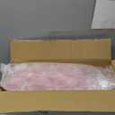 Ciaell 24 Pack Pink Plastic Champagne Flutes - 6oz Ribbed Disposable Champagne Glasses - Pink Vintage Mimosa Glasses with Long Stem, Elegant & Lightweight for Weddings and Party