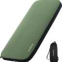ACACIA 4.3" Thick Self Inflating Sleeping Pad with Foam | Innovative Y-Shaped Telescopic Structure | Ultraportable Camping Mattress | Outdoor Compact Air Mat for Tent Car | (Single, Green)