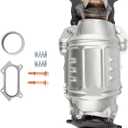 Torchbeam Front Stainless Steel Catalytic Converter Kit Fit for Honda, Acura 2008-2012 Accord 2.4L, 2009-2014 TSX 2.4L OE# 16590, 641499, 40870, 18190R40A00, 674968, 51441, 641281 (EPA Compliant)