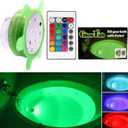 GlowTub Underwater Remote Controlled LED Color Changing Light for Bathtub or spa  Battery Operated  Size 2.75 in.