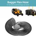 764-05082 Bagger Flex Hose Stretchable Grass Bag Hose,Compatible with MTD Cub Cadet RZT Riding Mower 36" 42" 46" 50" 54" Rear Fast Double Bagger Kit Replacement 76405082 19A30031 19A30045 19A70052