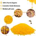 Yellow Beeswax Pellets 10LB, Organic Beeswax, Beeswax for Candle Making, Body, Skin Care DIY, Lip Balm and Soap Making Supplies