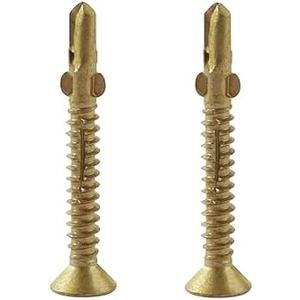 #10 x 1-5/8" Reamer Tek Torx/Star Head Self-Drilling Wood to Metal Screws - Tek Screws for Flatbeds, Trailers, or for Fastening Wood to Steel - T-25 Torx Screw Head (Count Undetermined)