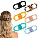 Sunolga Magnetic Hair Clips, Decorative Strong Hold No-Slip Claw Clips, 6pcs DIY Cute Magnetic Seamless Hairstyling Accessories for Easy Half-Up Hairstyles, Lightweight Hairclips Suit All Hair Types