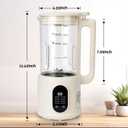 8 in1 Automatic Nut Milk Maker, 40oz Soybean Milk Machine, Homemade Almond, Oat, Soy, Plant-Based Milk and Non Dairy Beverages, 12 Hours Timer/Room Temp/Auto-Clean/Keep Warm/Boil/Low-Noise, Beige