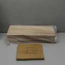 WOPITUES Wood Floating Shelves Set of 6, Shelves for Wall Decor, Farmhouse Shelf for Bedroom, Bathroom Storage Shelves, Book Shelves for Living Room - Rustic Brown (16.5 Inch)