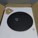 Nintiue Upgraded Modern Arc Dimmable Tall Standing Floor Lamp with Linen Shade, 1200 Lumens LED Bulb Included, for Living & Reading Room, Bedroom, Office & Nursery, Matte Black