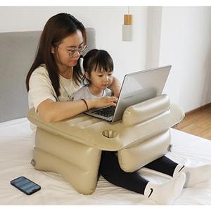 Inflatable Lap Pillow: Ultimate Comfort for Gaming, Reading & Couch Rest  Portable, Foldable Arm Rest Pillow for Adults (Beige)