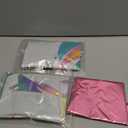 5 Pcs Self Standing Unicorn Balloons - 3D Rainbow and Star Foil Balloons for Birthday Party Decorations and Supplies