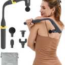 Convertible 3-in-1 Massage Gun Deep Tissue with Extended Handle, Back Pain Relief Percussion Muscle Massager for Neck Shoulder Men WomenFSA-HSA Eligible