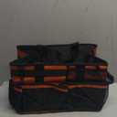 Wearable Cleaning Caddy, Cleaning Caddy Supplies Organizer with Handle & Shoulder Straps for Housekeepers, Under Sink & Car Cleaning Tool Organizers Bag with 4 Foldable Divider (RetroOrange)