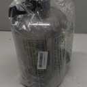 AQUAFIT 1 Gallon Water Bottle with Time Marker - Straw & Chug Lid - BPA Free Gym Water Bottle with Straw - Big Gallon Jug (Gray, 128 oz - 2 Lids)