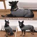 Meifsou Dog Anxiety Vest, Skin-Friendly Thunder Jacket for Dogs, Dog Calming Shirt for Thunder, Fireworks, Vet Visits and Separation - Keep Pet Calm Without Medicine & Training, Anti Anxiety for Dogs, L