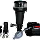 Pactrade Marine Navigation Lights for Boats LED - Red/Green Battery Powered Nav Lights for Boats - Adaptor & Surface Mounts (Curved), Swivel Base, 3-Mode Operation - 1NM Waterproof