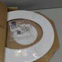 BEMIS 500EC 390 Toilet Seat with Easy Clean & Change Hinges, 1 Pack Round, Cotton White