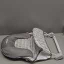 Ingenuity Foldaway 2-Position Baby Bath Seat, Adjustable Support for Sink or Bathtub, Ages 0-6 Months up to 20 Pounds, Machine-Washable Sling (Gray Swirls)