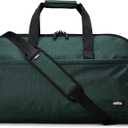Halfday Convertible 2-in-1 Premium Garment Duffel Weekender Bag 45L: Wrinkle-Free Travel (Hanging Suit Compartment, Shoe Pockets, Trolley Sleeve), Balistic Nylon Carry-on, Palm