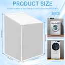 2 Pack Washer and Dryer Cover Waterproof Washer/Dryer Cover for Top and Front Load Washer Dryer Zipper Design Sunproof washer and dryer covers for Most Front-loading Machines, Silver