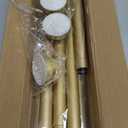 AIZESI Gold Tension Curtain Rod 30-63Inch, 2PCS Spring Tension Rod No Drilling, Non-Slip, Adjustable, Tension Rod For Windows, Doorway, Bedroom