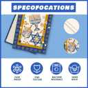 3 x XCHI Hanukkah Six-Pointed Star Chanukah Menorah Dreidel Table Runner Table Decoration for Party Home Kitchen Dining Holiday Decor 13x72 Inch