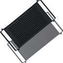 Upgraded WB31X24998 Reversible Griddle Replacement for GE Stove Parts Cast Iron Griddle Plate WB31X24738 JXGRILL1 GE Gas Range Cooktop Parts Genuine Stove Top Burner Griddle Center Flat Top Pan