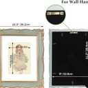 PHAREGE Vintage Picture Frame 8x10 Mint Green Gold, 8 by 10 Ornate Decorative Antique Frame with Mat for 5x7 Photo, Fancy Matted Frame for Desktop or Wall, Horizontal or Vertical